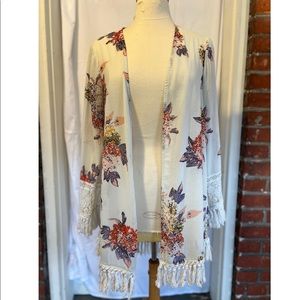Floral cardigan/ shrug ( medium)